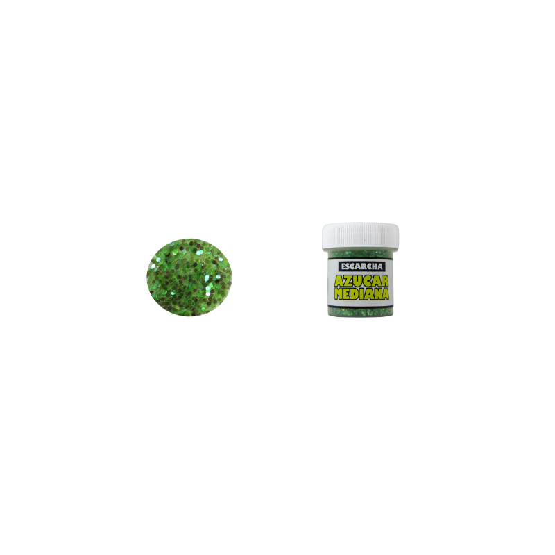 ESCARCHA AZUCAR MEDIANA VERDE 30CC