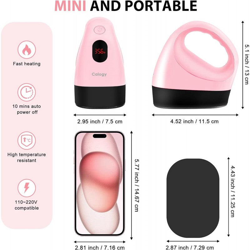 Mini Termofijadora Para Vinil Textil Rosa