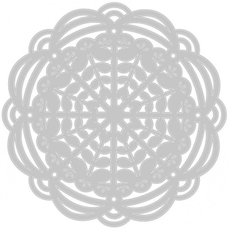 Troquel Thinlits Corazon Mandala De Sizzix