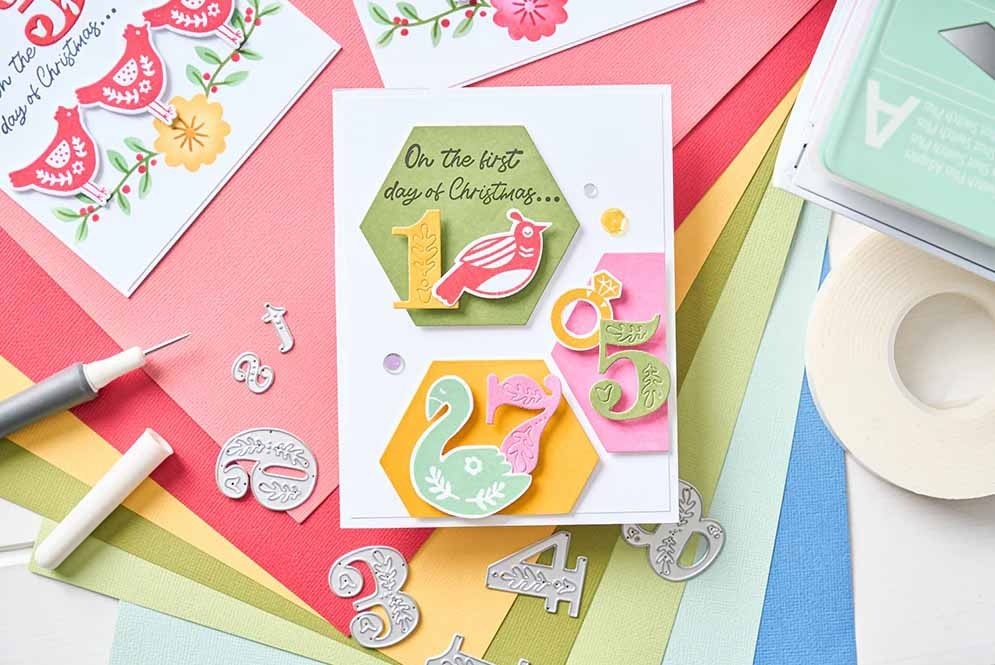Troquel Thinlits Numeros Festivos Sizzix (18 Pcs)