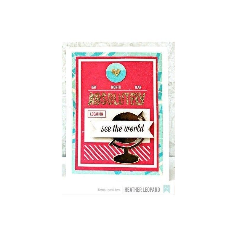 Troquel Globo, Lovely Y Banner Shimelle (3Pcs)