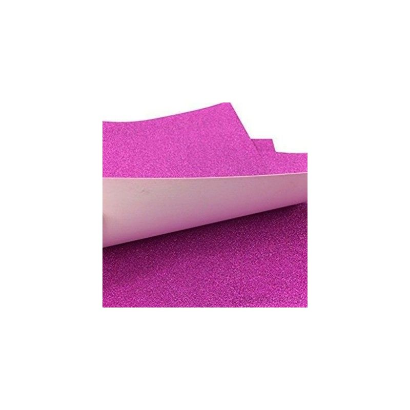 Cartulina Glitter Rosa Fuerte 21Cm X 27Cm 250 Gr (10 Pcs)