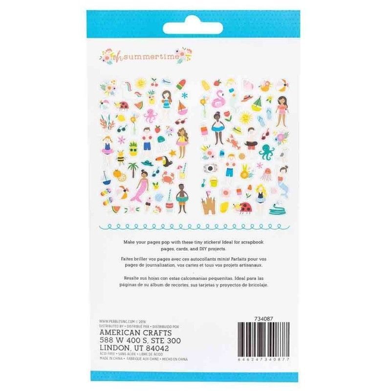 Mini Stickers Summer Time Pebbles (94 Pcs)