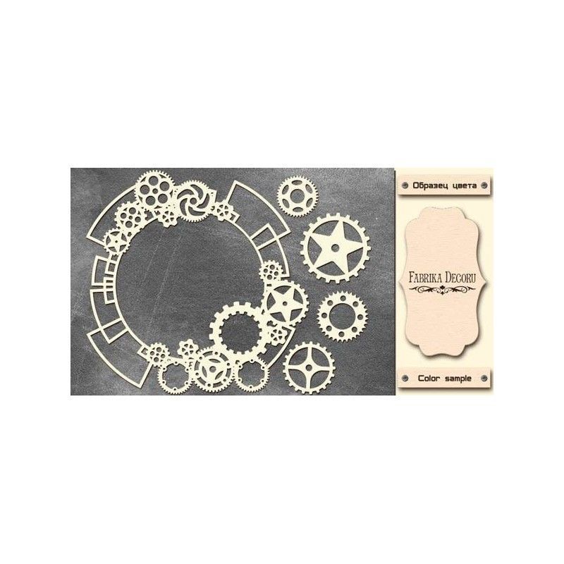 Chipboard Marco Con Engranajes