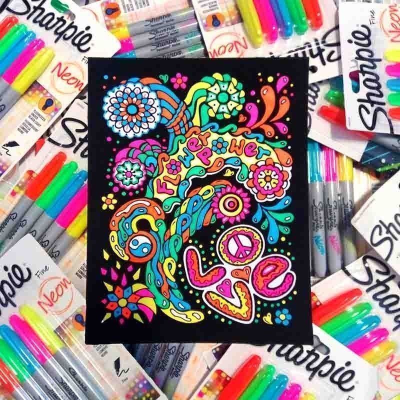 Marcador Sharpie Neon (5 Pcs)