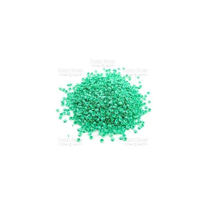 Mini Lentejuelas Color Esmeralda (4 Mm)