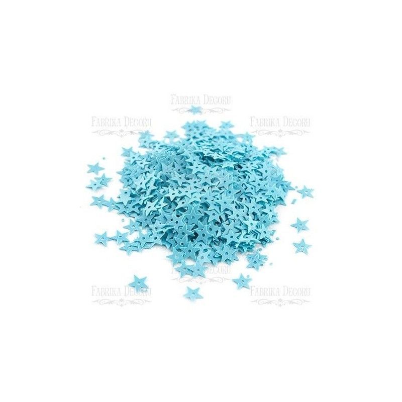 Lentejuelas Estrellas Azules (7 Mm)