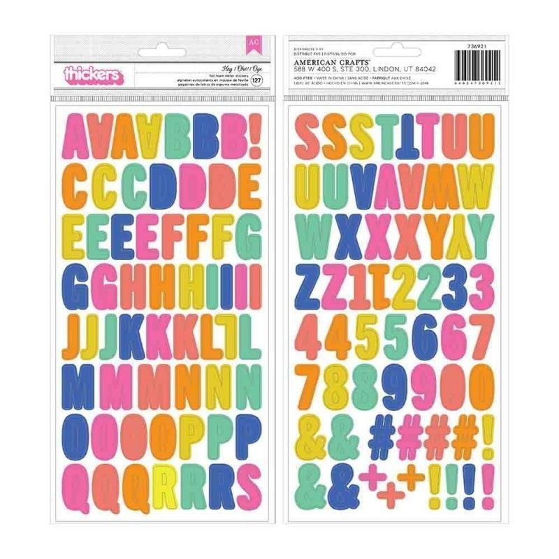 THIKERS STICKERS ABECEDARIO LIVE LIFE HAPPY (127 PCS)