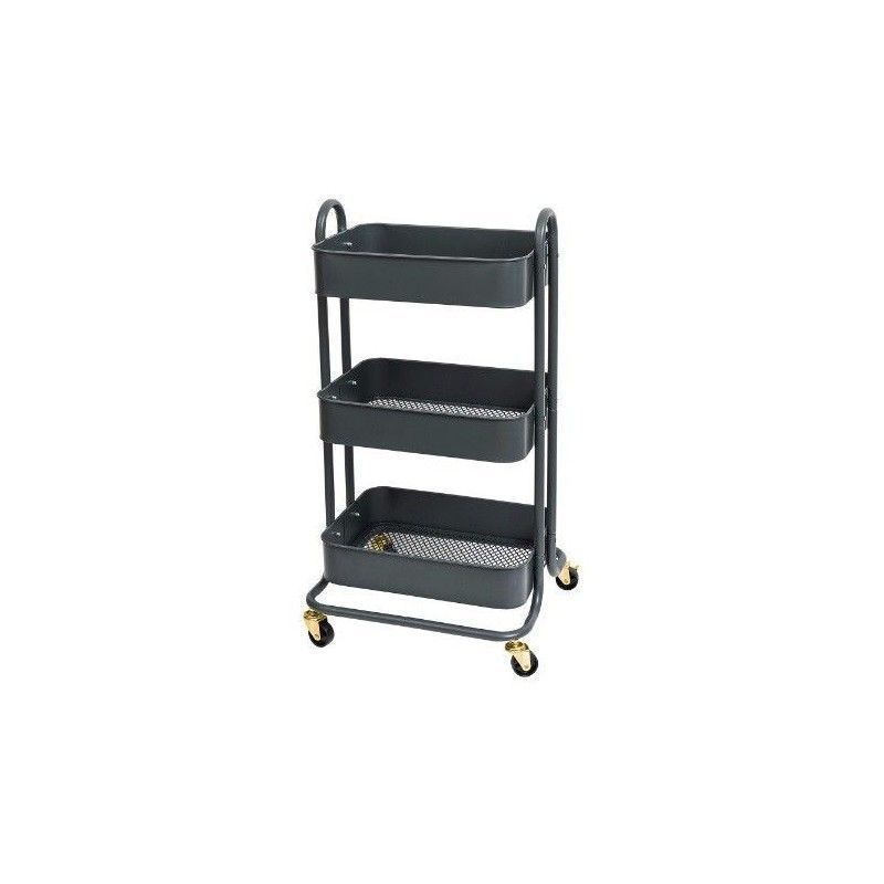 Carrito De Almacenamiento Color Gris We R