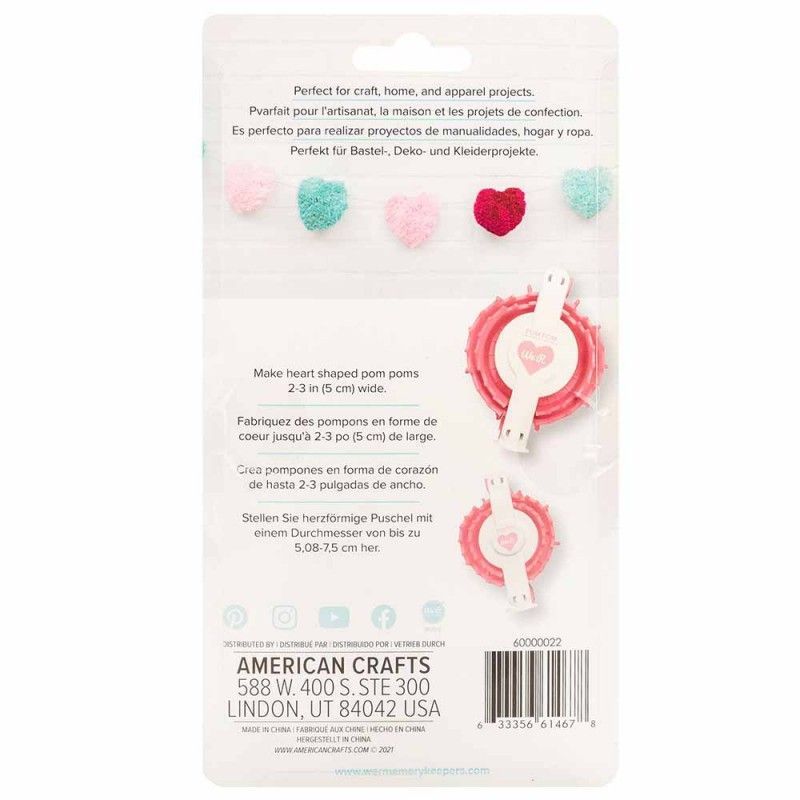 Heart Pom Pom Maker We R Memory Keepers