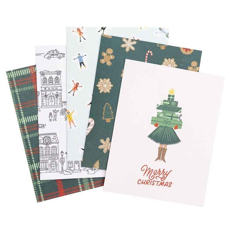 Caja De Tarjetas Y Sobres Coleccion Busy Sidewalks