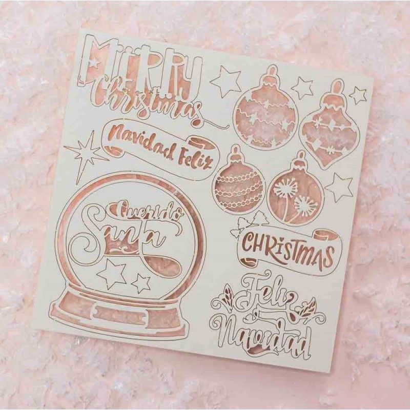 Decorative Chips Navidad Rosa Johanna Rivero
