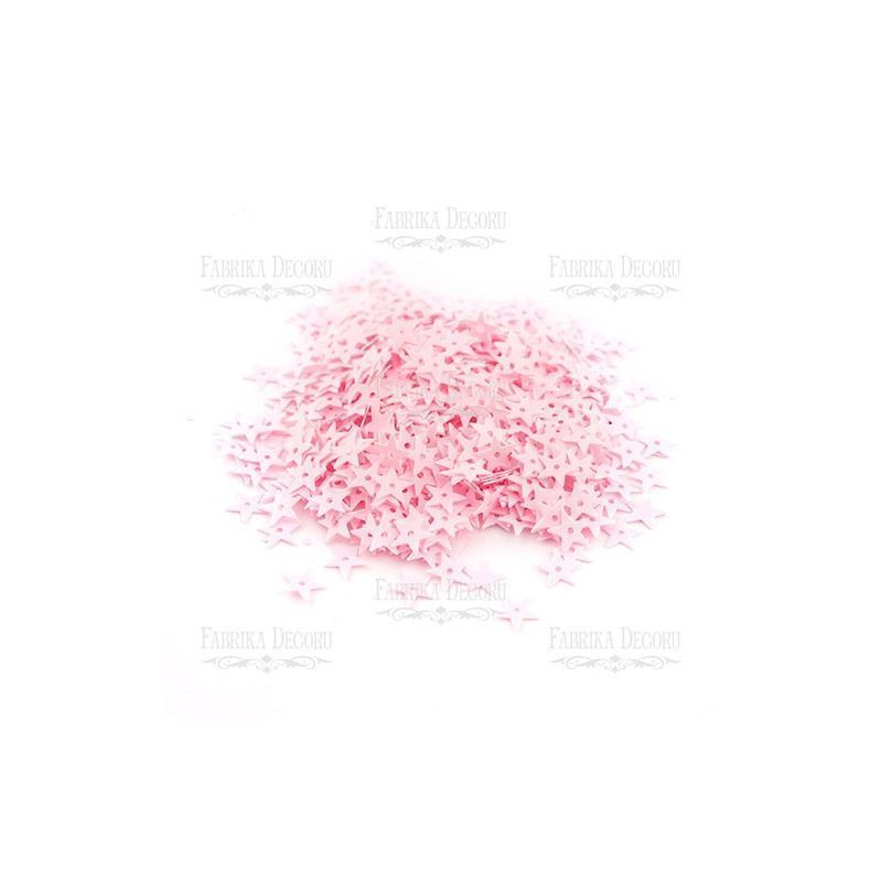 Lentejuelas Estrellas Color Rosa Shabby