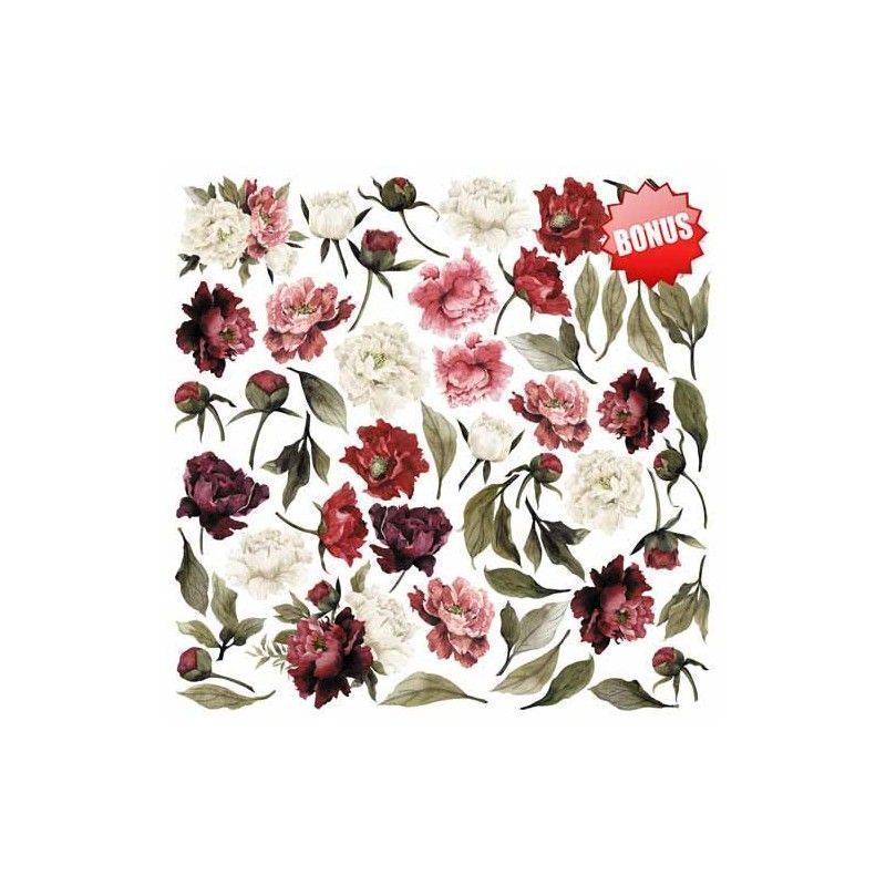 Set De Papeles Peony Passion 20Cm X 20Cm