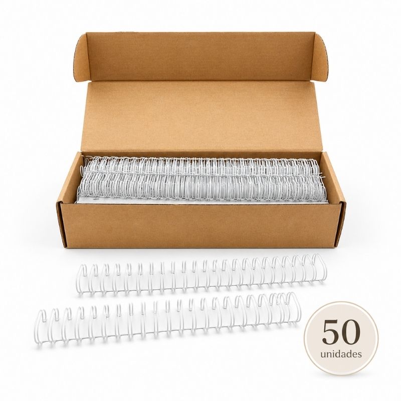 Anillo Metálico Blanco Para Argollar 3/4" (19mm) (50 Pcs)