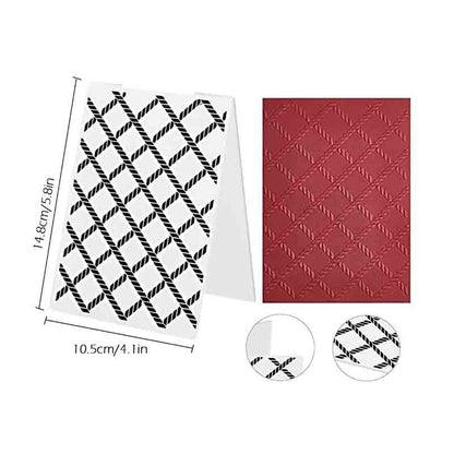 Folder De Embossing Enrejado Cuerda Nautica (1 Pc)