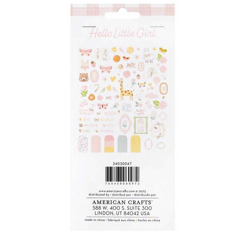 Die Cut Hello Little Girl (78 Piezas)