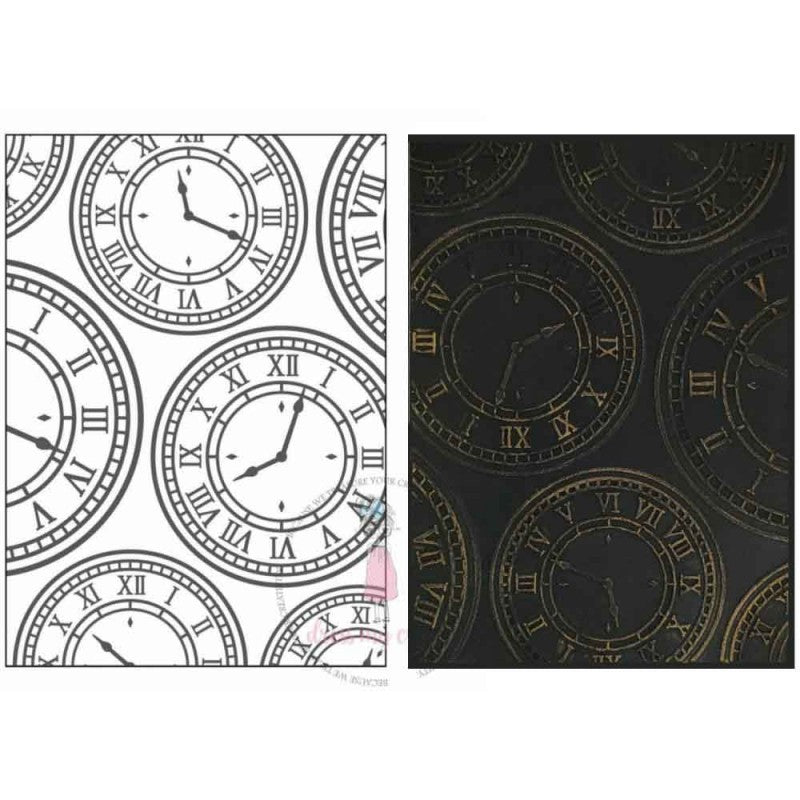 Folder De Embossing Reloj (1Pc)