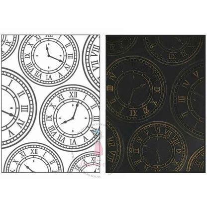 Folder De Embossing Reloj (1Pc)