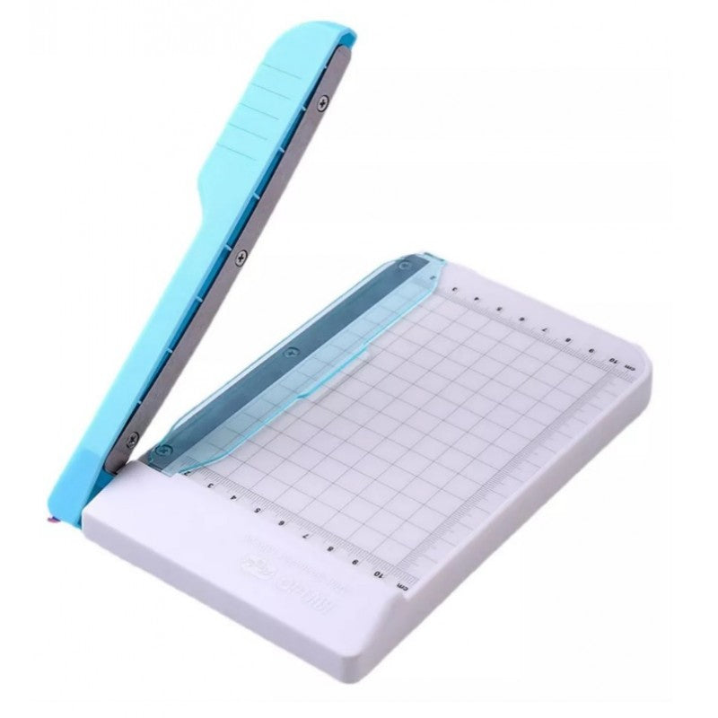 Mini Guillotina De Palanca Azul De 4 X 6 Pulgadas