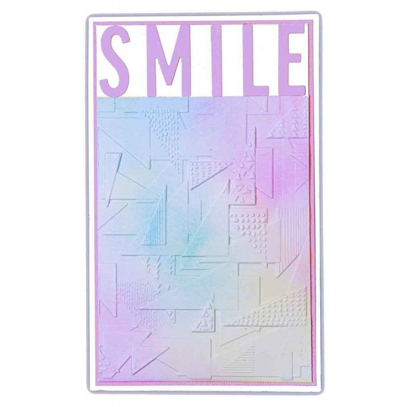 Folder De Embossing 3D Triangulos De Sizzix