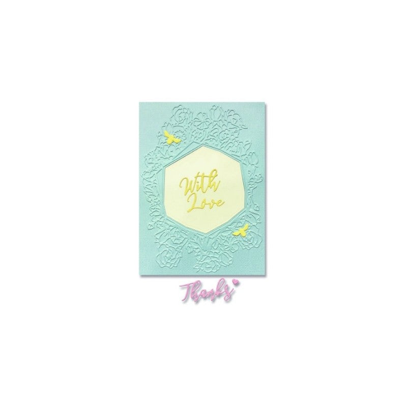 Troquel Y Folder De Embossing With De Love De Sizzix