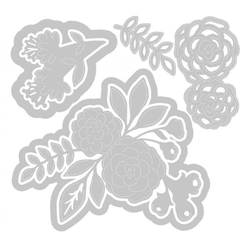 Troquel Y Sello Bouquet Floral Sizzix