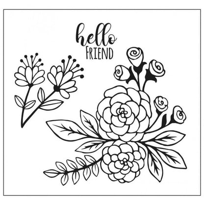 Troquel Y Sello Bouquet Floral Sizzix