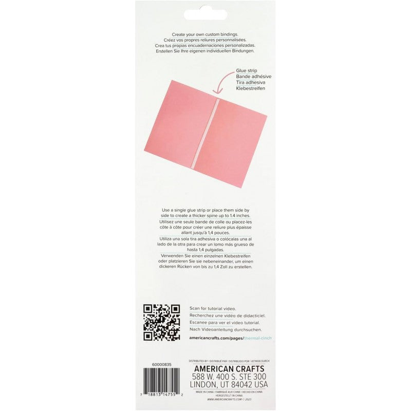 Tiras De Adhesivo Para Encuadernadora Thermal Cinch (12Pcs)