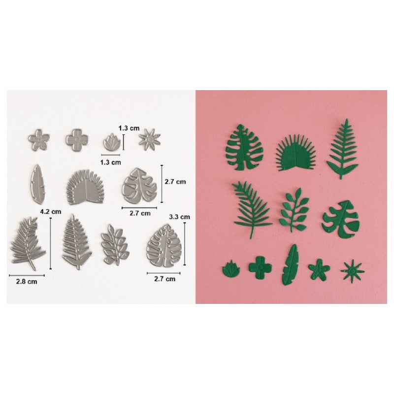 Set De Troqueles Plantas Tropicales (11 Pcs)