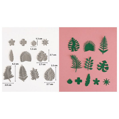 Set De Troqueles Plantas Tropicales (11 Pcs)