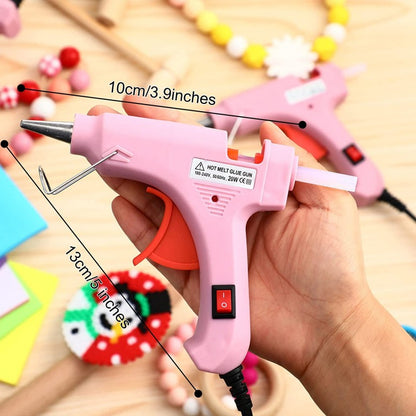 Pistola De Silicona Rosa Con Boton De Encendido