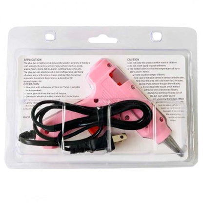 Pistola De Silicona Rosa Con Boton De Encendido