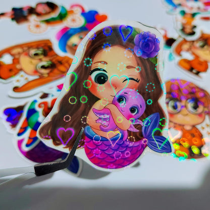 Laminado En Frio Vinilo Holográfico Transparente (50 Hojas)