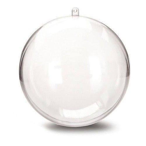 ESFERA TRANSPARENTE PARA DECORAR 10CM DE DIAMETRO