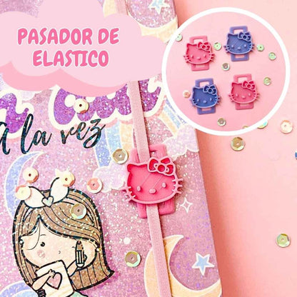 Pasadores Hello Kitty Para Agendas (4 Pcs)