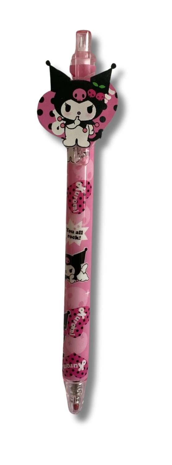 ESFERO RETRACTIL KUROMI ROSA Y FUCSIA