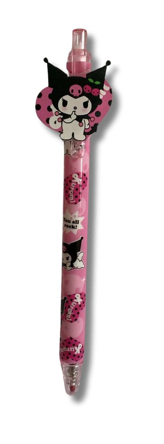 ESFERO RETRACTIL KUROMI ROSA Y FUCSIA