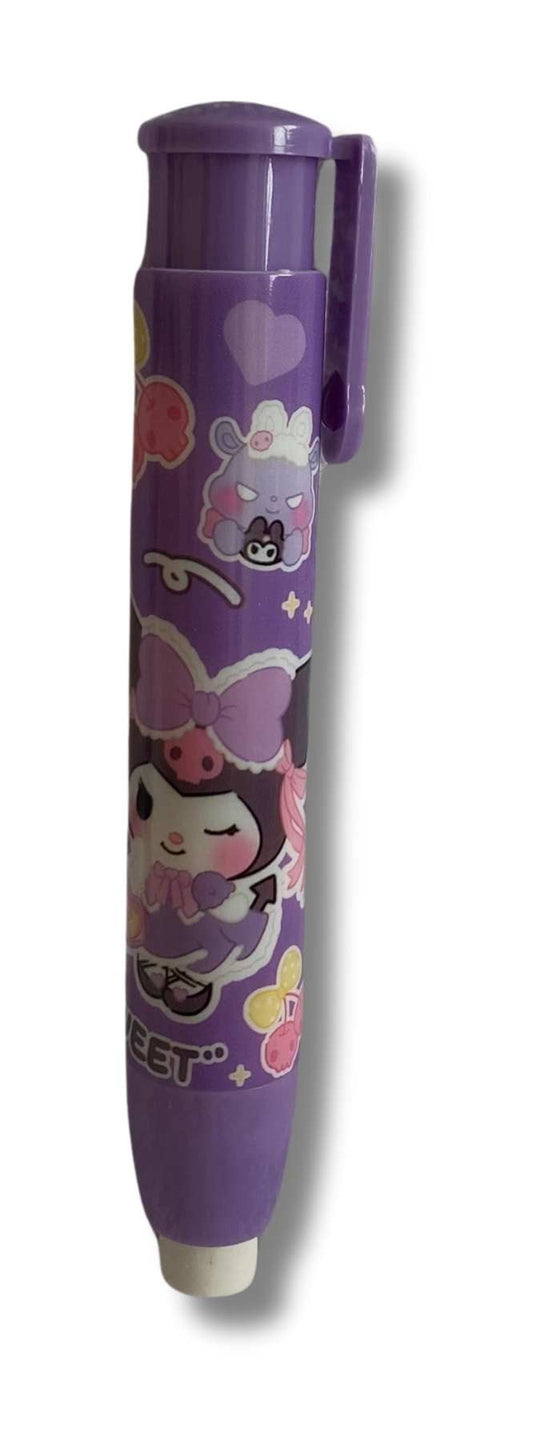 BORRADOR RETRACTIL KUROMI MORADO