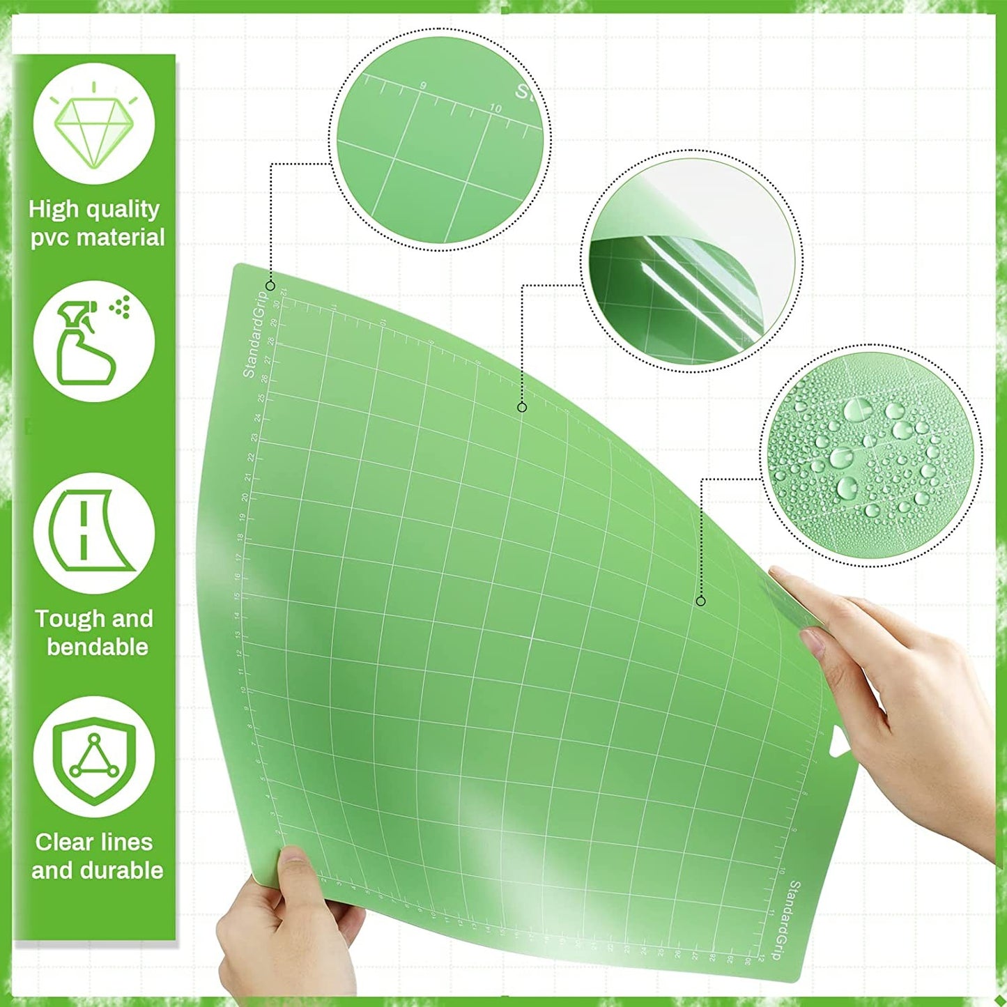 Mat De Corte 12 X 12 Adherencia Estandar Para Cricut
