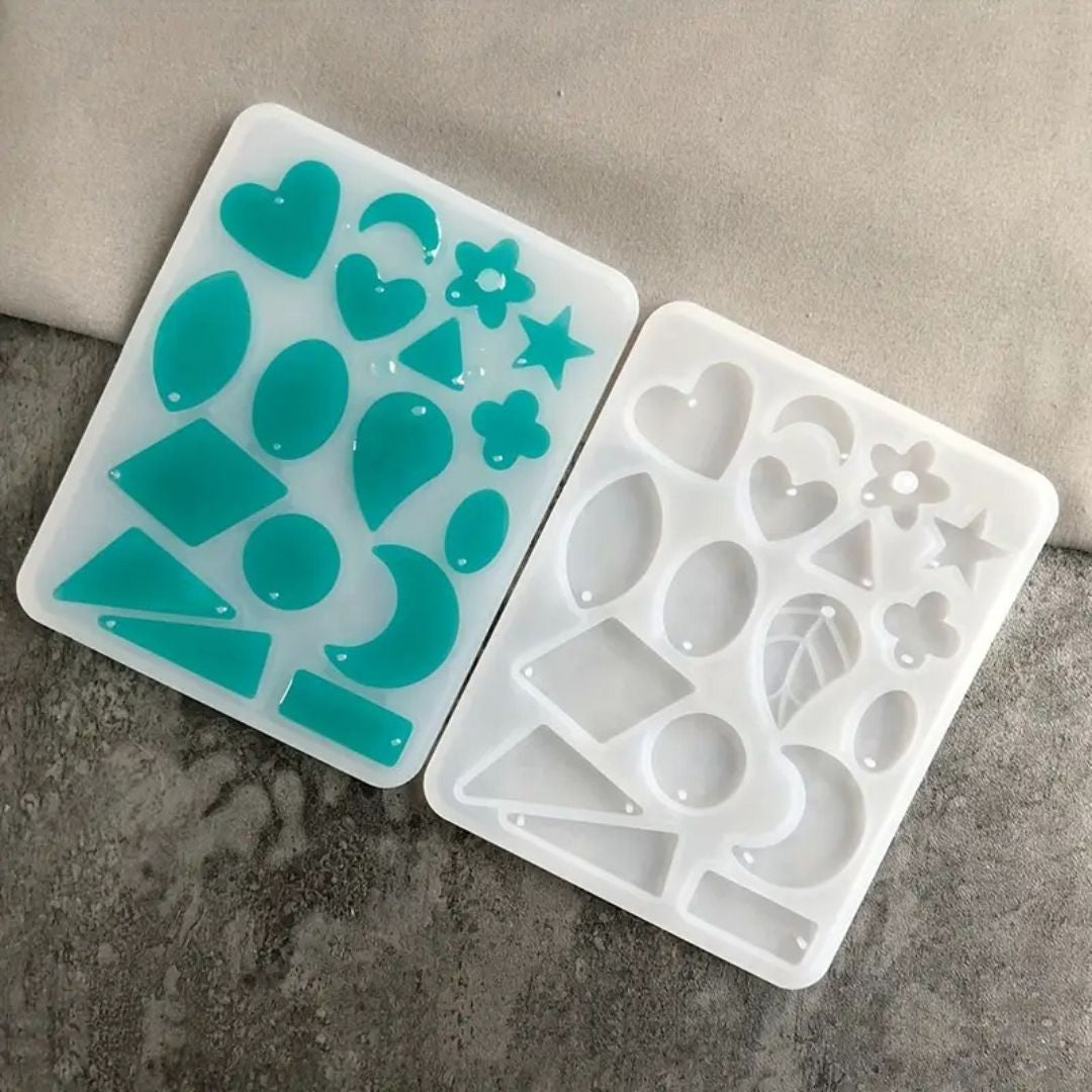 Molde De Silicona Para Resina Bisuteria