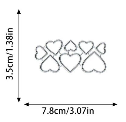 Troquel Pequeños Corazones (8 Pcs)
