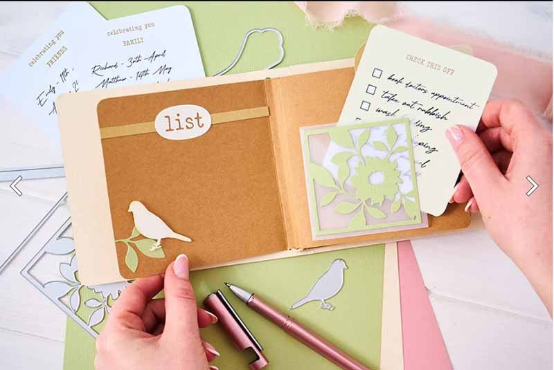 Troquel Thinlits Bolsillo Floral Y Sujetapapeles Eileen Hull Sizzix (10 Pcs)