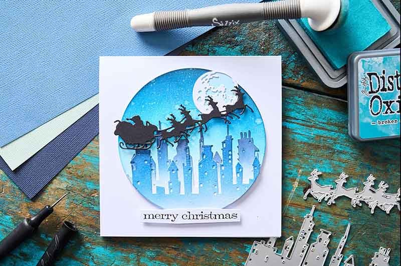 Troquel Thinlits Navidad Magica Tim Holtz Sizzix (12 Pcs)
