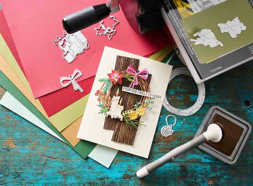 Troquel Thinlits Corona Festiva Tim Holtz Sizzix (14 Pcs)
