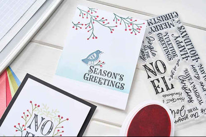 Sellos Felicitacion Navideña Sizzix (13 Pcs)