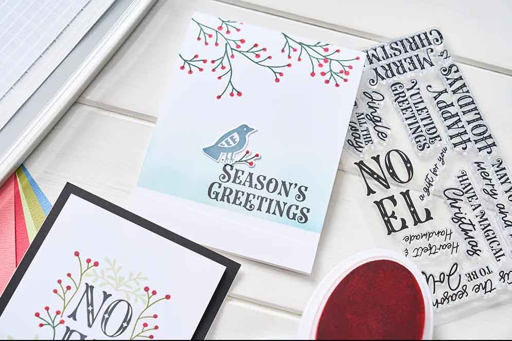 Sellos Felicitacion Navideña Sizzix (13 Pcs)
