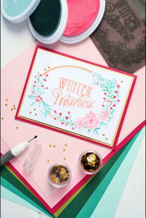 Folder De Embossing Deseos De Invierno A6 Sizzix (1 Pc)
