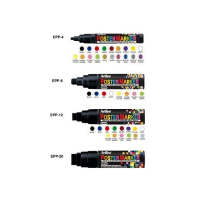 Marcador De Tempera Poster Marker 12Mm Blanco Epp-12
