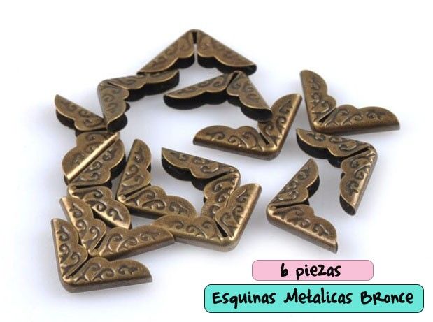 Esquinas Metalicas Bronce 1,8 (6 Pcs)